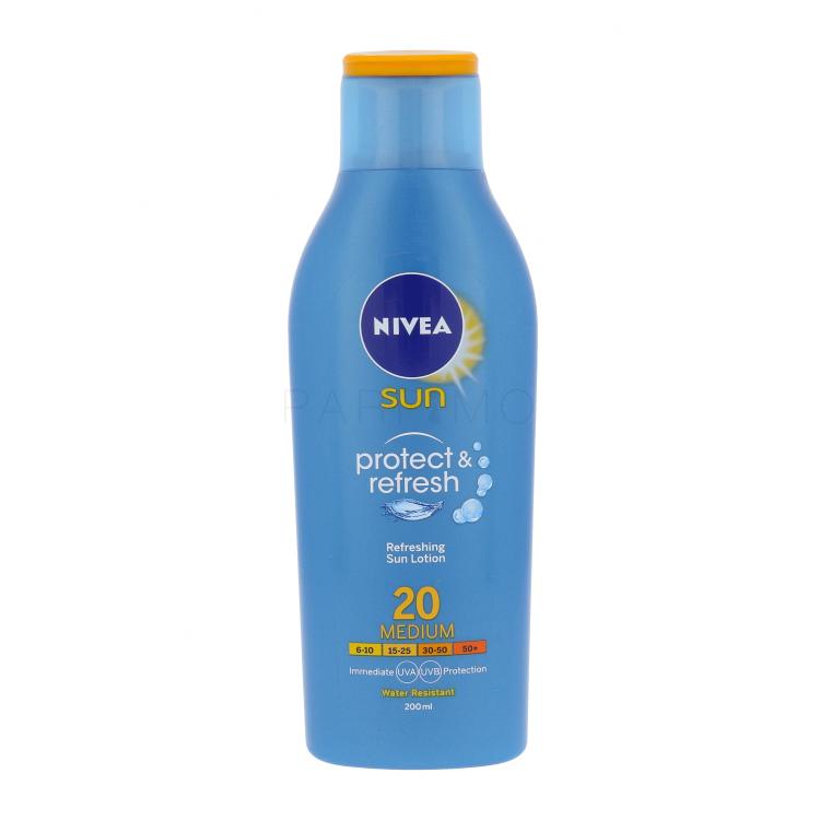 Nivea Sun Protect &amp; Refresh Sun Lotion SPF20 Proizvod za zaštitu od sunca za tijelo 200 ml