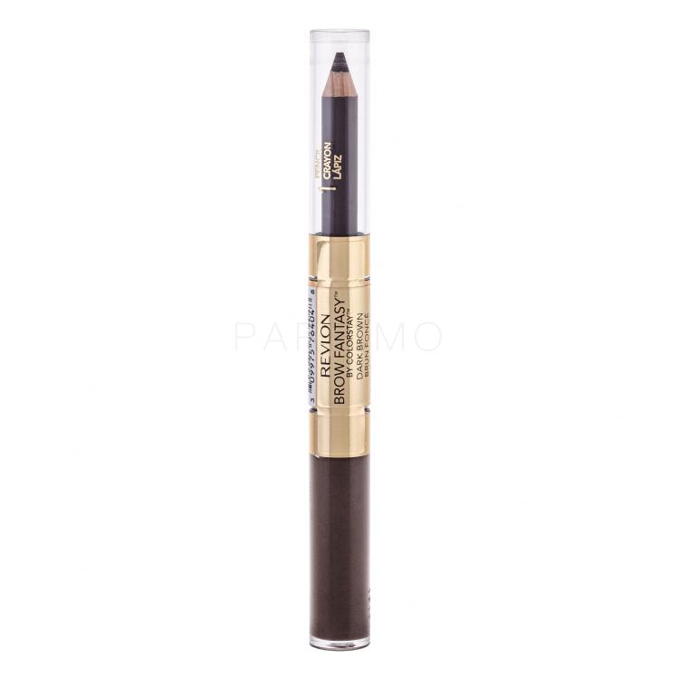 Revlon Brow Fantasy Pencil &amp; Gel Paletica za obrve za žene 1,49 g Nijansa Dark Brown