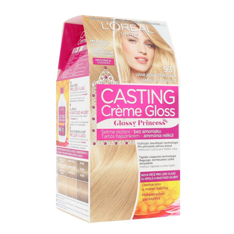 L&#039;Oréal Paris Casting Creme Gloss Glossy Princess Boja za kosu za žene 48 ml Nijansa 931 Vanilla Ice Cream