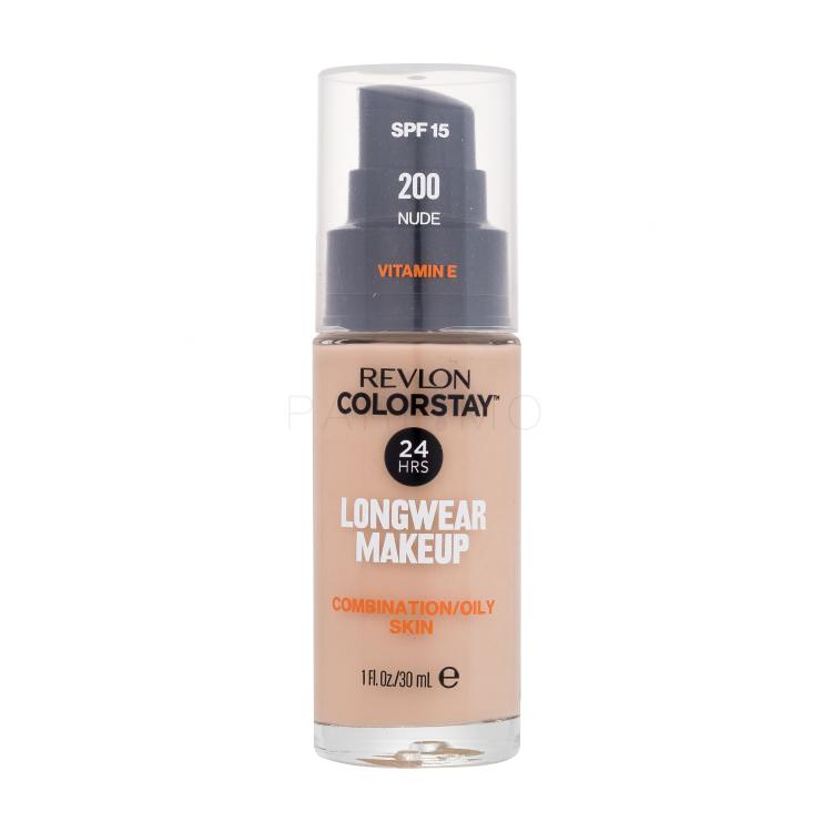 Revlon Colorstay Combination Oily Skin SPF15 Puder za žene 30 ml Nijansa 200 Nude