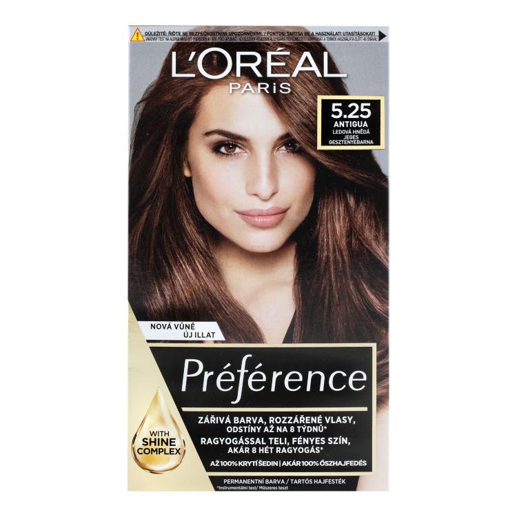 L&#039;Oréal Paris Préférence Récital Boja za kosu za žene 60 ml Nijansa 5,25-M2 Antigua