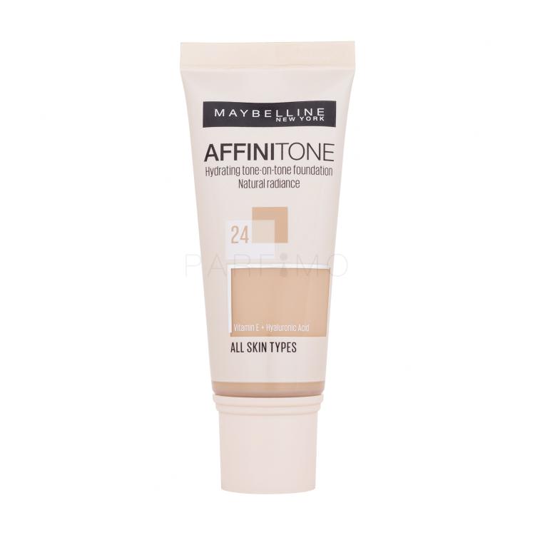 Maybelline Affinitone Puder za žene 30 ml Nijansa 24 Golden Beige