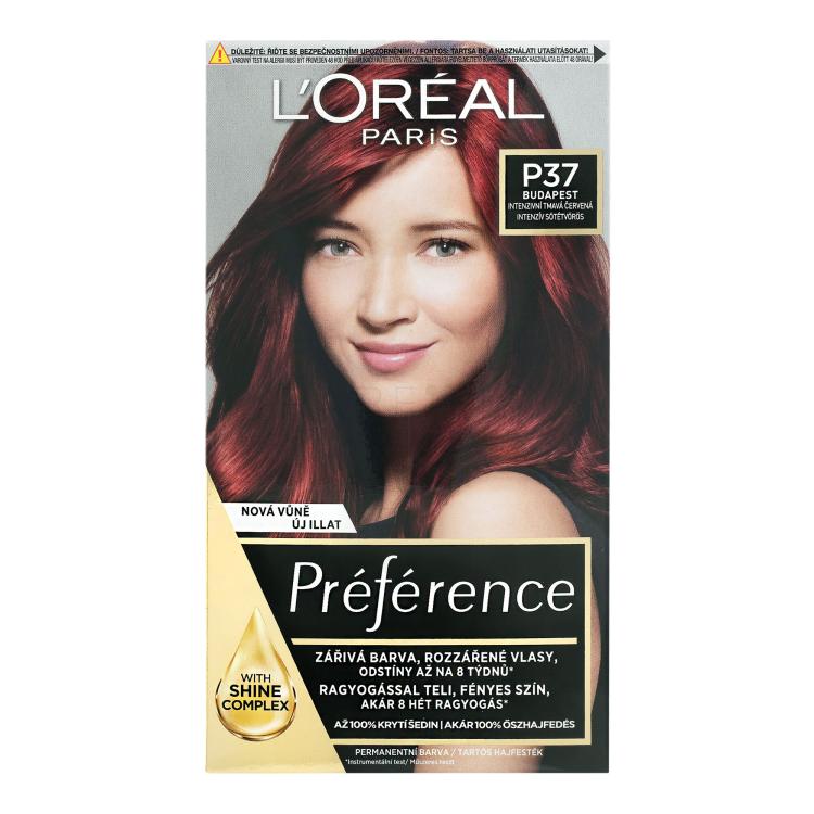 L&#039;Oréal Paris Préférence Féria Boja za kosu za žene 60 ml Nijansa P37 Pure Plum