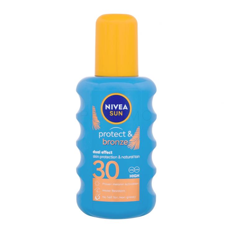 Nivea Sun Protect &amp; Bronze Sun Spray SPF30 Proizvod za zaštitu od sunca za tijelo 200 ml