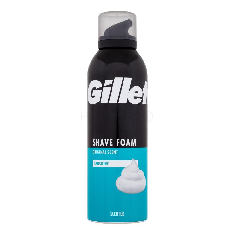 Gillette Shave Foam Original Scent Sensitive Pjena za brijanje za muškarce 200 ml