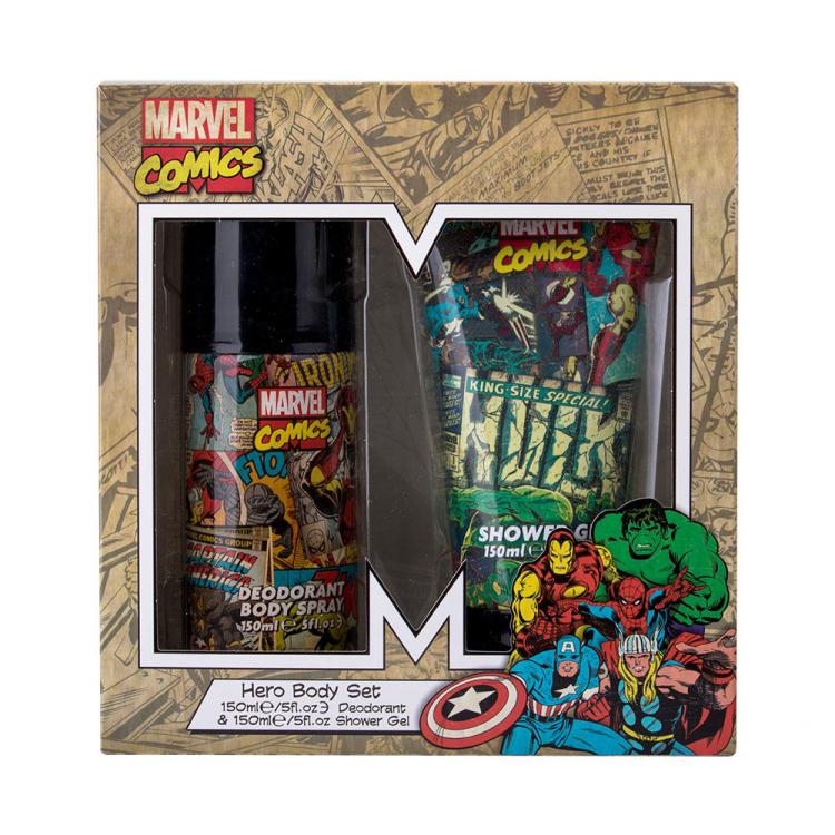 Marvel Comics Hero Poklon set dezodorans 150 ml + gel za tuširanje 150 ml