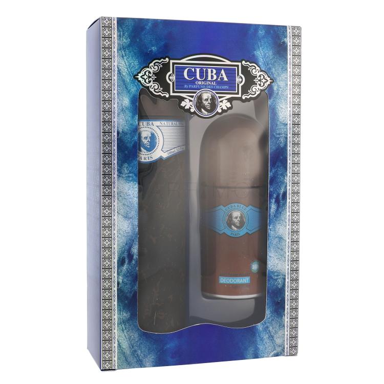 Cuba Blue Poklon set toaletna voda 100 ml + roll-on dezodorans 50 ml
