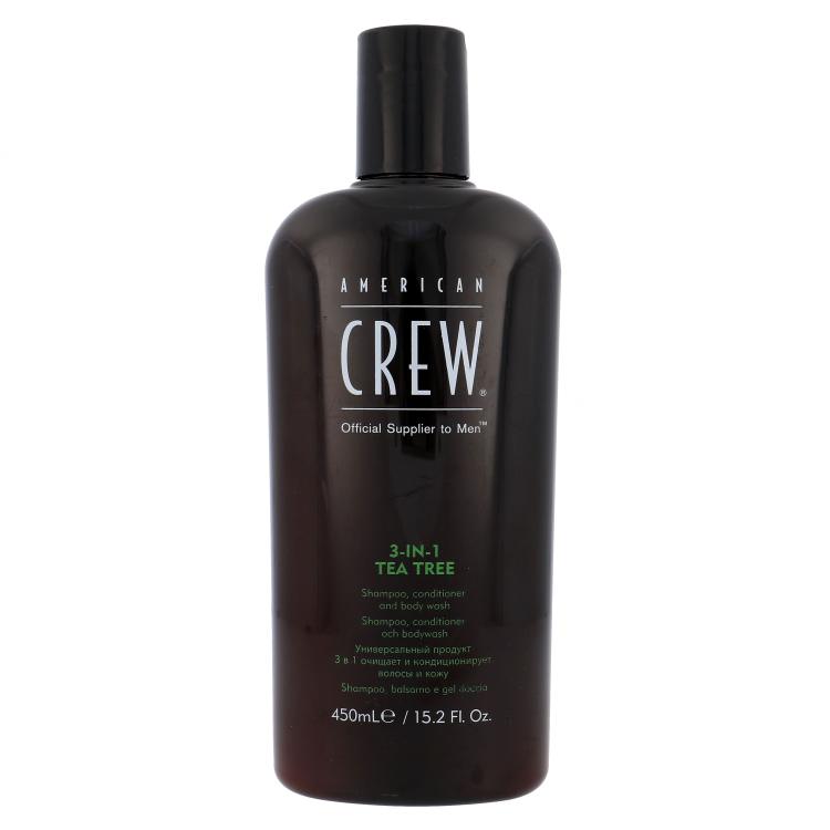 American Crew 3-IN-1 Tea Tree Šampon za muškarce 450 ml