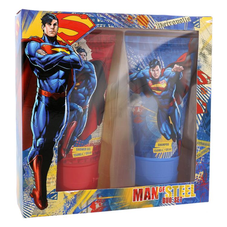 DC Comics Superman Poklon set gel za tuširanje 150 ml + šampon 150 ml