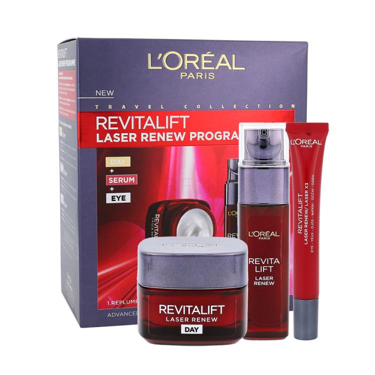 L&#039;Oréal Paris Revitalift Laser Renew Poklon set dnevna njega kože 50 ml + serum za kožu 30 ml + krema za područje oko očiju 15 ml