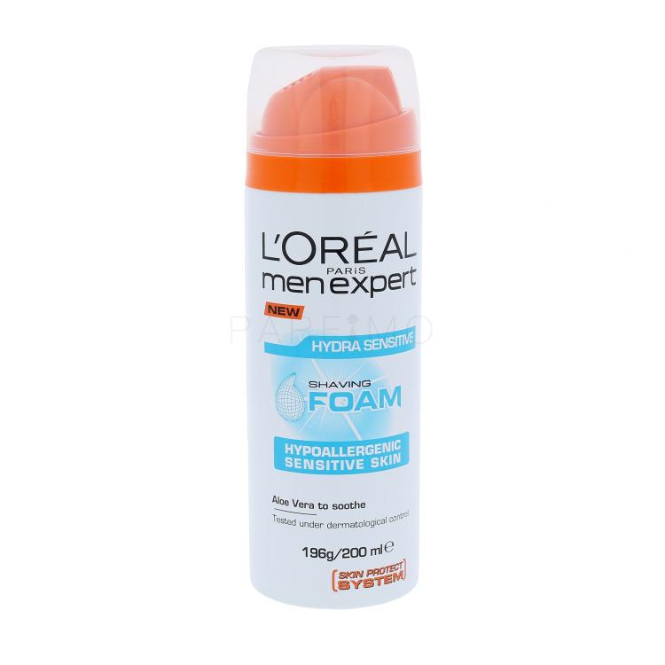L&#039;Oréal Paris Men Expert Hydra Sensitive Pjena za brijanje za muškarce 200 ml
