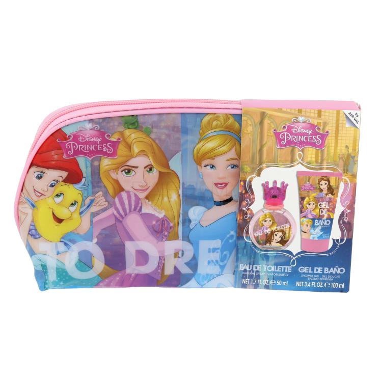 Disney Princess Princess Poklon set toaletna voda 50ml + gel za tuširanje 100 ml + kozmetička torba