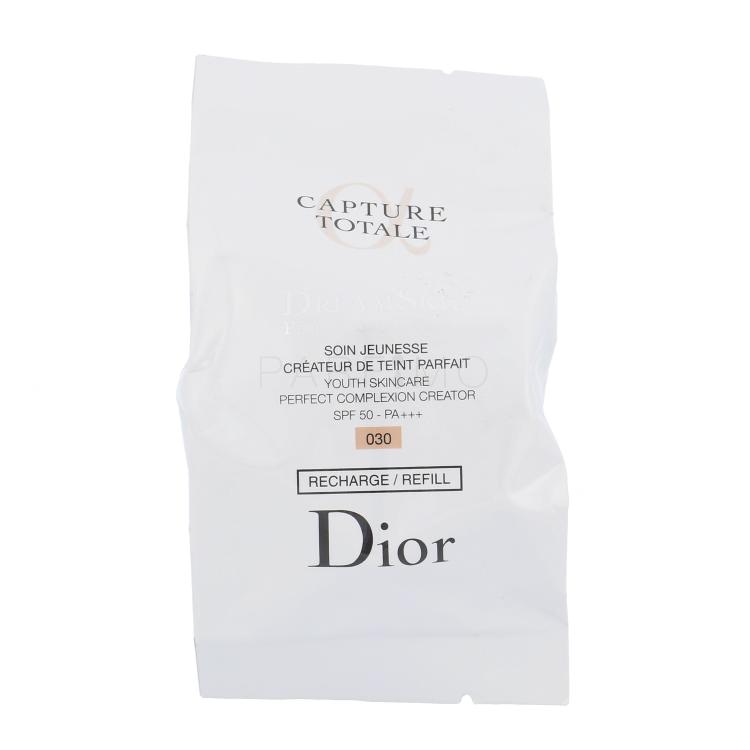 Christian Dior Capture Totale Dreamskin Moist &amp; Perfect Cushion SPF50+ Puder za žene punilo 15 g Nijansa 030 tester