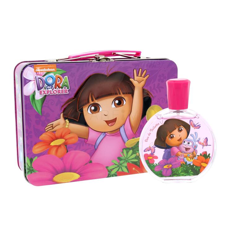 Nickelodeon Dora The Explorer Dora &amp; Boots Poklon set toaletna voda 100 ml + metalna kutija