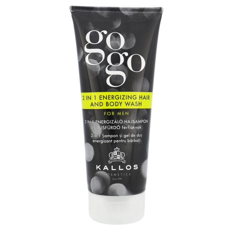 Kallos Cosmetics Gogo 2 in 1 Energizing Hair And Body Wash Gel za tuširanje za muškarce 200 ml
