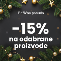 - 15 % s kodom → POKLON15