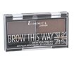 Paletica za obrve Rimmel London Brow This Way 2,4 g 002 Medium Brown