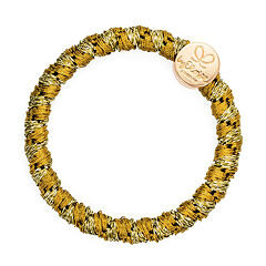 Gumice za kosu By Eloise London Woven Gold Circle 1 kom Olive Green