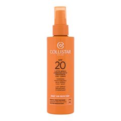 Proizvod za zaštitu od sunca za tijelo Collistar Smart Sun Protection Tanning Moisturizing Milk Spray SPF20 200 ml