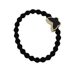 Gumice za kosu By Eloise London Enamel Gold Butterfly 1 kom černá