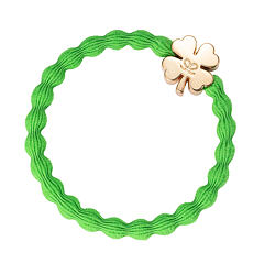 Gumice za kosu By Eloise London Gold Clover Leaf 1 kom Apple Green