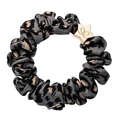 Gumice za kosu By Eloise London Silk Scrunchie Gold Star 1 kom Grey Leopard