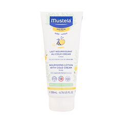 Losion za tijelo Mustela Bébé Nourishing Lotion With Cold Cream 200 ml