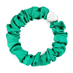 Gumice za kosu By Eloise London Silk Scrunchie Silver Heart 1 kom Jungle Green