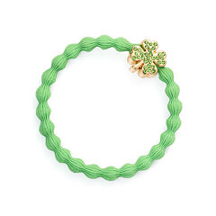 Gumice za kosu By Eloise London Bling Charms Gold Diamanté Clover Leaf 1 kom Apple Green