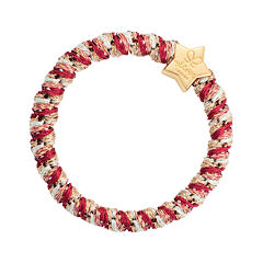 Gumice za kosu By Eloise London Woven Gold Star 1 kom Candy Cane