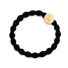 Gumice za kosu By Eloise London Letter Charms Gold 1 kom L Black