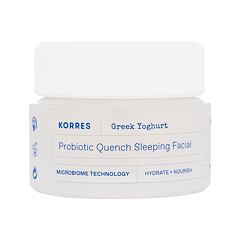 Noćna krema za lice Korres Greek Yoghurt Probiotic Quench Sleeping Facial 40 ml