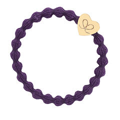 Gumice za kosu By Eloise London Gold Heart 1 kom Purple