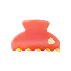 Kopča za kosu By Eloise London Medium Hair Claw Gold Heart 1 kom Coral Sunset