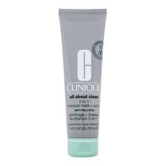 Maska za lice Clinique All About Clean 2-in-1 Charcoal Mask + Scrub 100 ml
