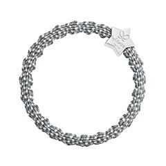 Gumice za kosu By Eloise London Metallic Silver Star 1 kom Ash