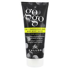 Gel za tuširanje Kallos Cosmetics Gogo 2 in 1 Energizing Hair And Body Wash 200 ml